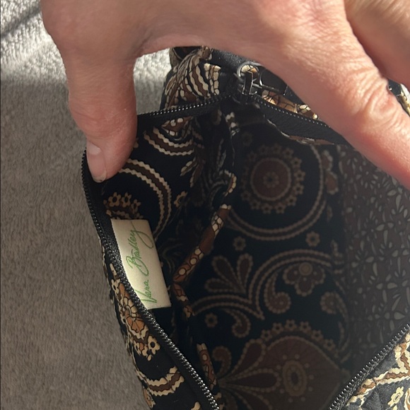 Vera Bradley Black and Copper Patterned shoulder bag with NWOT beige wallet - Picture 7 of 9